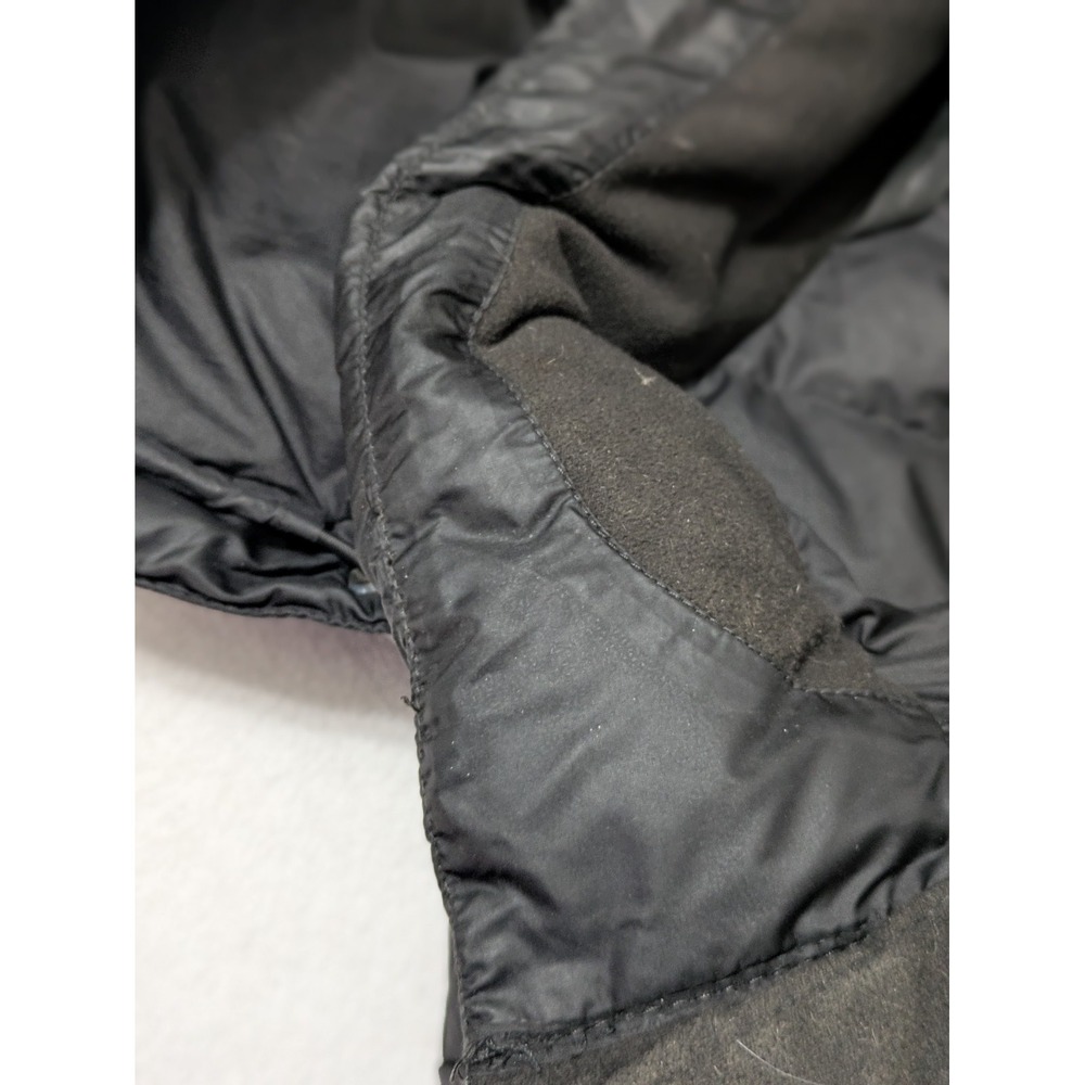 The North Face Womens 550 Down Hooded Parka Puffer Jacket Black Large L Long - Picture 6 of 16